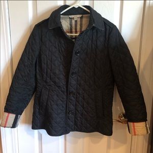 Black Burberry Quilted Jacket